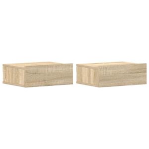 vidaXL Noptiere suspendate, 2 buc., stejar sonoma, 40x30x15 cm