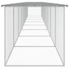 vidaXL Coteț pui cu acoperiș gri deschis 803x98x90 cm oțel galvanizat