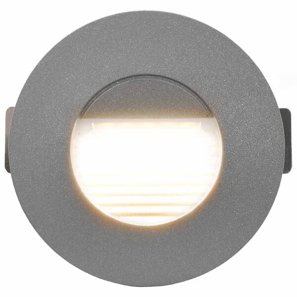 vidaXL Lămpi de perete LED de exterior, 6 buc., argintiu, 2 W, rotund