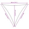vidaXL Parasolar, alb, 3x3x3 m, HDPE, 160 g/m&sup2;