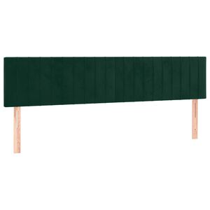 vidaXL Tăblii de pat, verde &icirc;nchis, 180x5x78/88 cm, catifea