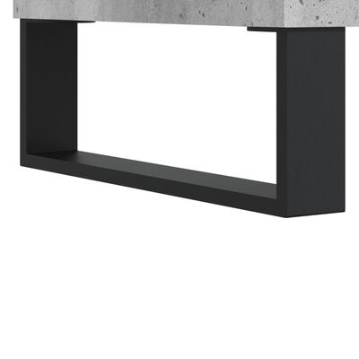 vidaXL Dulap pentru discuri, gri beton, 74,5x38x48 cm, lemn prelucrat
