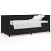 vidaXL Pat de zi, negru, 75x190 cm, lemn masiv de pin