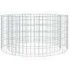 vidaXL Vatră de foc din gabion Ø 100 cm, fier galvanizat