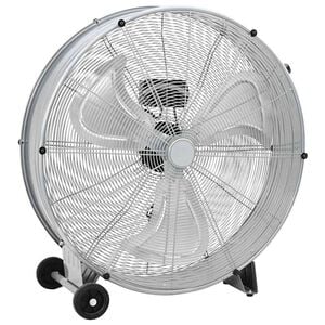 vidaXL Ventilator cu tambur cu roata Argintiu 79 x 37 x 82 cm Aluminiu