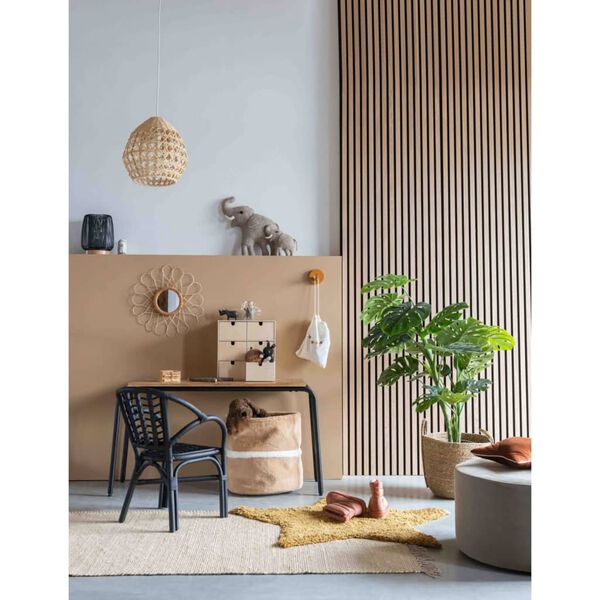 Masa KidsDepot "Original", negru, lemn de mango