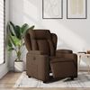 vidaXL Fotoliu rabatabil electric, maro, material textil