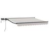 vidaXL Cadru manual de marchiză cu LED-uri 3,5 x 2,5 m