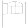 vidaXL Tăblie de pat de schimb metalică, alb, 100 cm
