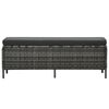 vidaXL Set mobilier de grădină cu perne, 3 piese, gri, poliratan