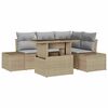 vidaXL Set de canapele pentru grădină 5 buc. Beige și gri deschis