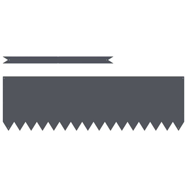 vidaXL Margine pentru gazon 50 pcs Antracit 100 x 0.05 x 20 cm