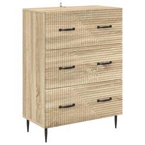 vidaXL Dulap cu sertare Stejar Sonoma 66 x 34,5 x 89,5 cm