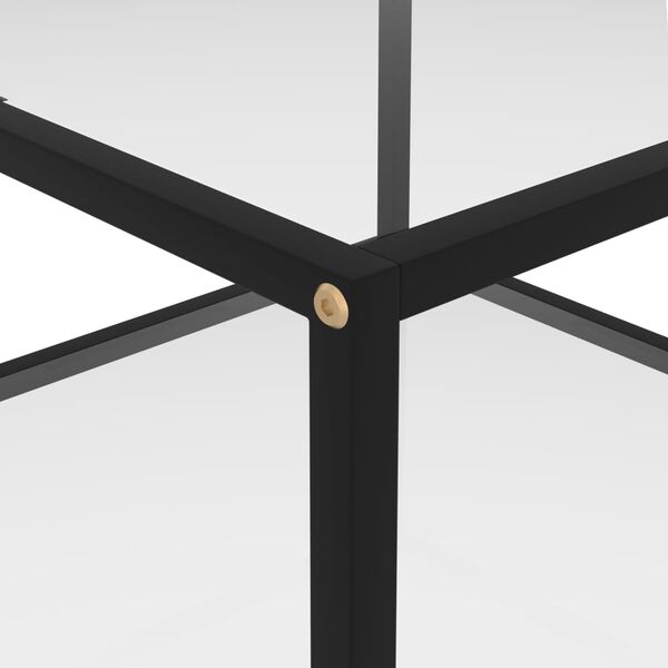 vidaXL Măsuță de cafea, transparent, 60x60x35 cm, sticlă securizată