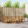 vidaXL Set de canapele de exterior cu pernă 7 pcs Natural și Antracit