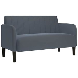 vidaXL Canapea lovesea gri &icirc;nchis 109 cm catifea