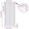 vidaXL Jaluzea venetiană Manual Ajustabil Gri argintie 213 x 80 cm PVC