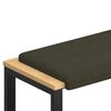 vidaXL Perna pentru bancă Material din microfibră Verde Army