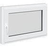 vidaXL Fereastră pentru subsol RISOR 80 x 70 cm PVC și Sticlă Antracit