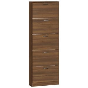 vidaXL Pantofar, stejar maro, 59x17x169 cm, lemn compozit