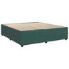vidaXL Pat box spring cu saltea, verde &icirc;nchis, 180x200 cm, catifea