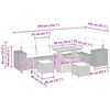 vidaXL Set de canapele pentru grădină 9 pcs Beige și gri deschis
