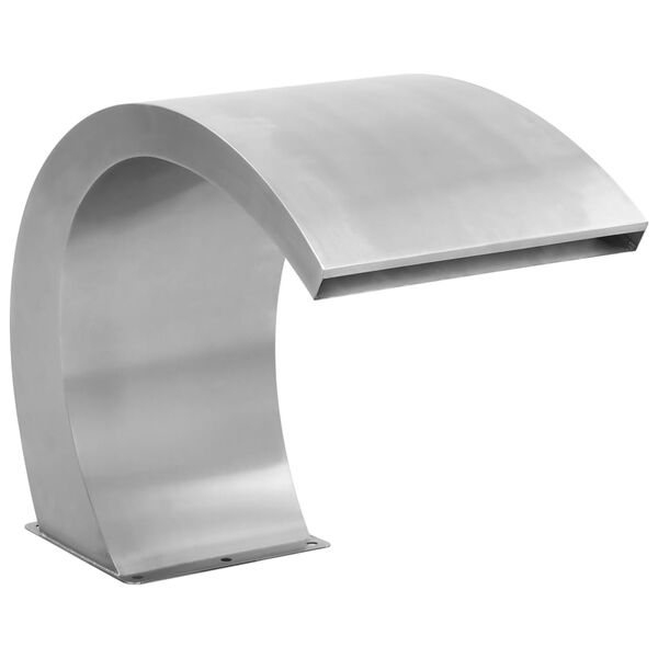 vidaXL Fântână de piscină cu LED-uri, 30 x 60 x 45 cm, oțel inoxidabil