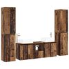 vidaXL Set de mobilier pentru baie 5 buc. Lemn vechi