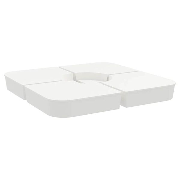 vidaXL Set bază de umbrelă soare 4 piese pentru suport cruce 100 kg PP