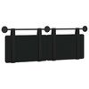 vidaXL Cap de pat suspendat Negru 130 x 55 x 5 cm Piele artificială