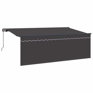 vidaXL Copertină retractabilă Antracit 350 x 200 cm