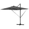 vidaXL Parasol Roma Antracit 286 x 284 x 270 cm Aluminiu și poliester