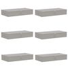 vidaXL Cutie de depozitare 6 buc. Material textil nețesut 64,8 L Gri