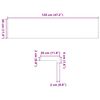 vidaXL Trepte scari 20 buc Stejar masiv netratat 120x30x2 cm