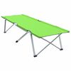vidaXL Pat pliabil pentru camping 2 pcs Verde închis 62 x 194 x 42 cm