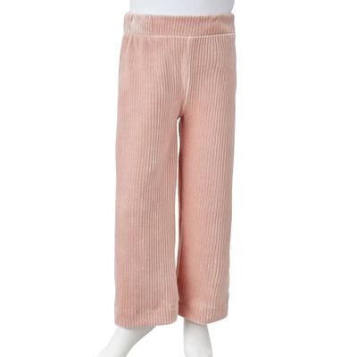 Pantaloni de copii din velur, roz, 92
