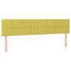vidaXL Pat box spring cu saltea, verde, 180x200 cm, textil