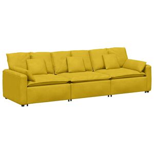 vidaXL Canapea modulară cu perne, galben