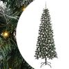 vidaXL Brad de Crăciun artificial Verde 210 cm PVC, plastic și oțel