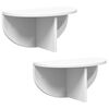 vidaXL Raft de perete Montare pe perete 2 buc. Alb 38 x 19 x 19 cm