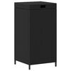 vidaXL Coș de gunoi pentru exterior Negru 40 x 40 x 80 cm poliratan