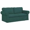 vidaXL Canapea 2 pcs Verde &icirc;nchis 175 x 82 x 80 cm țesătură