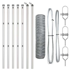 vidaXL St&acirc;lp de gard. Argintiu