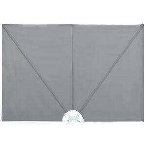 vidaXL Copertină laterală pliabilă de terasă, gri, 240x160 cm