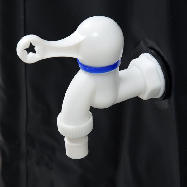 FLO Rezervor de ploaie pliabil negru 100 L