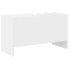 vidaXL Dulap pentru discuri de vinil cu raft Alb 78,5 x 35 x 45 cm