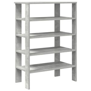 vidaXL Pantofar, gri beton, 61x32x87,5 cm, lemn prelucrat