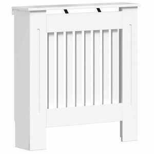 vidaXL Capac pentru radiator Alb lucios 78 x 19 x 81,5 cm