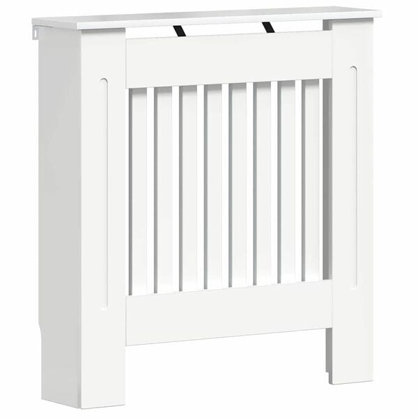 vidaXL Capac pentru radiator Alb lucios 78 x 19 x 81,5 cm