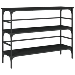vidaXL Măsuță consolă, negru, 100x32x75 cm, lemn compozit